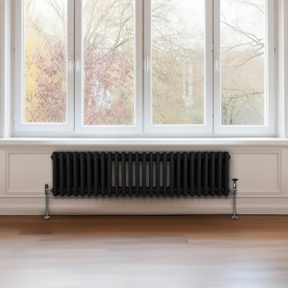 Monster Shop 3612 BTU Black Traditional 3 Column Radiator 300 x 1192mm Image 2