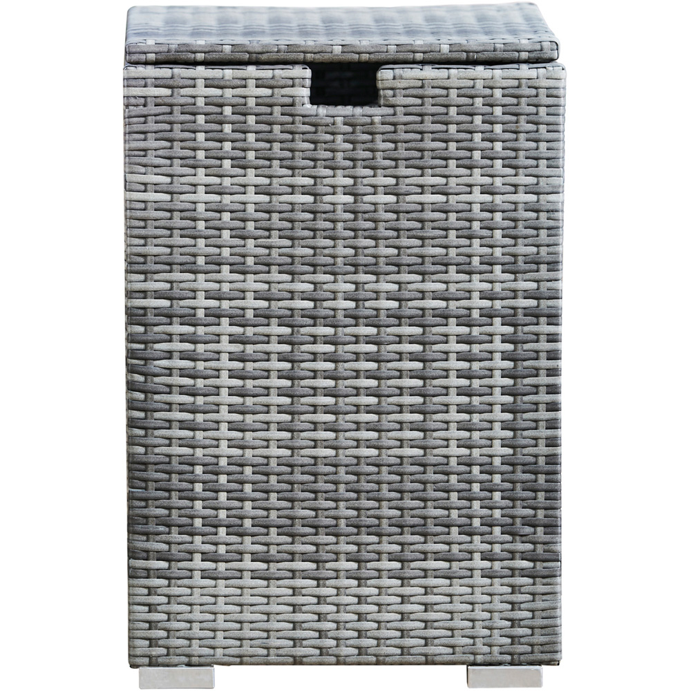 Teamson Home Patio Wicker Grey Propane Tank Cover 20LB Image 3