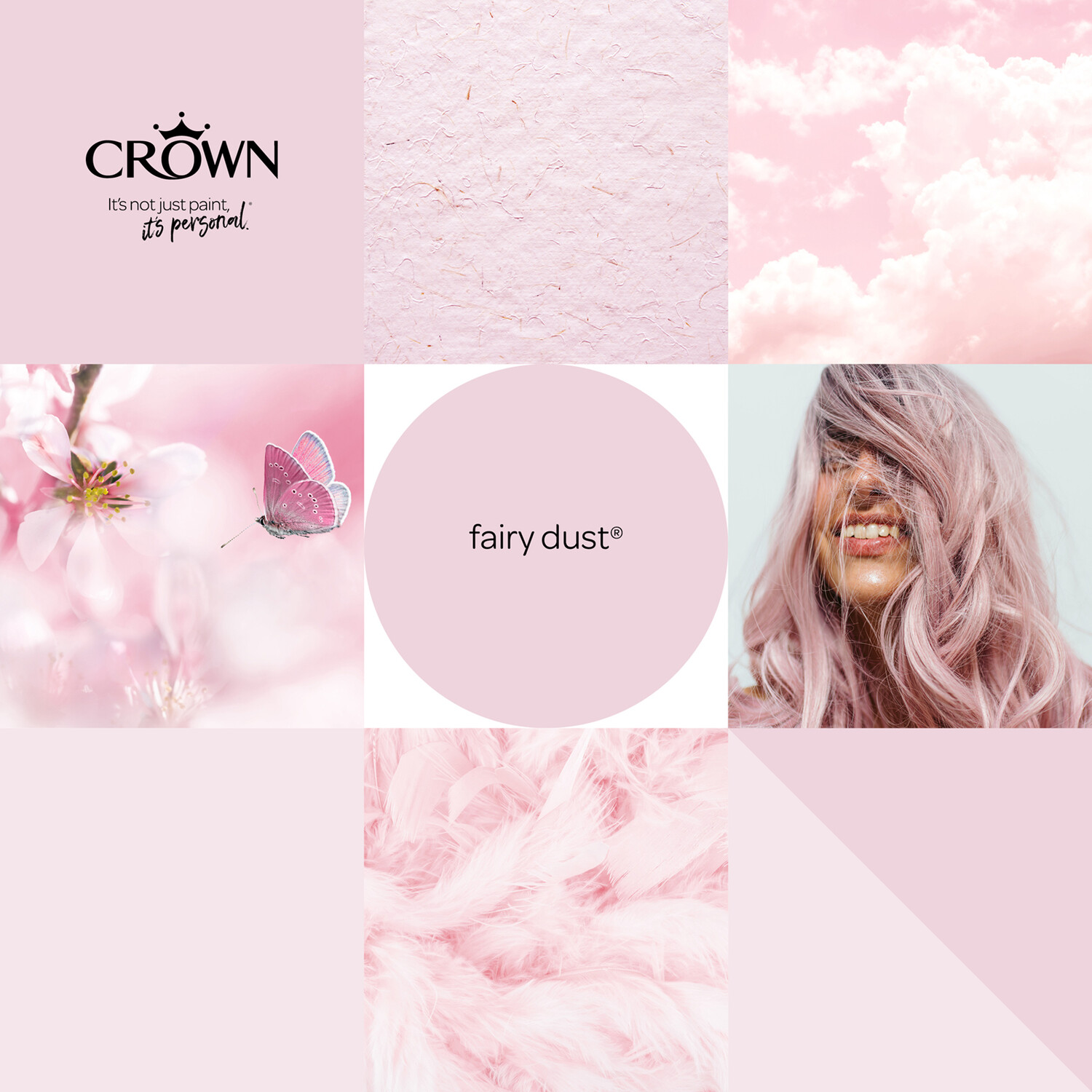 Crown Walls & Ceilings Fairy Dust Mid Sheen Emulsion Paint 2.5L Image 7