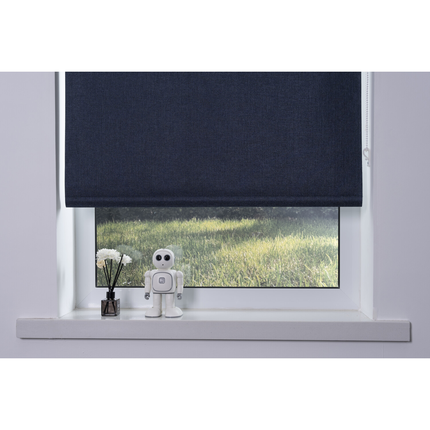 Divante Blackout Textured Blind - Dark Blue / 120cm Image 4