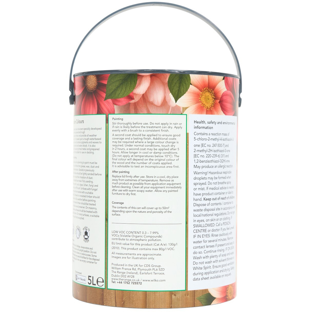 Wilko Garden Colours Willow Wood Paint 5L Image 2