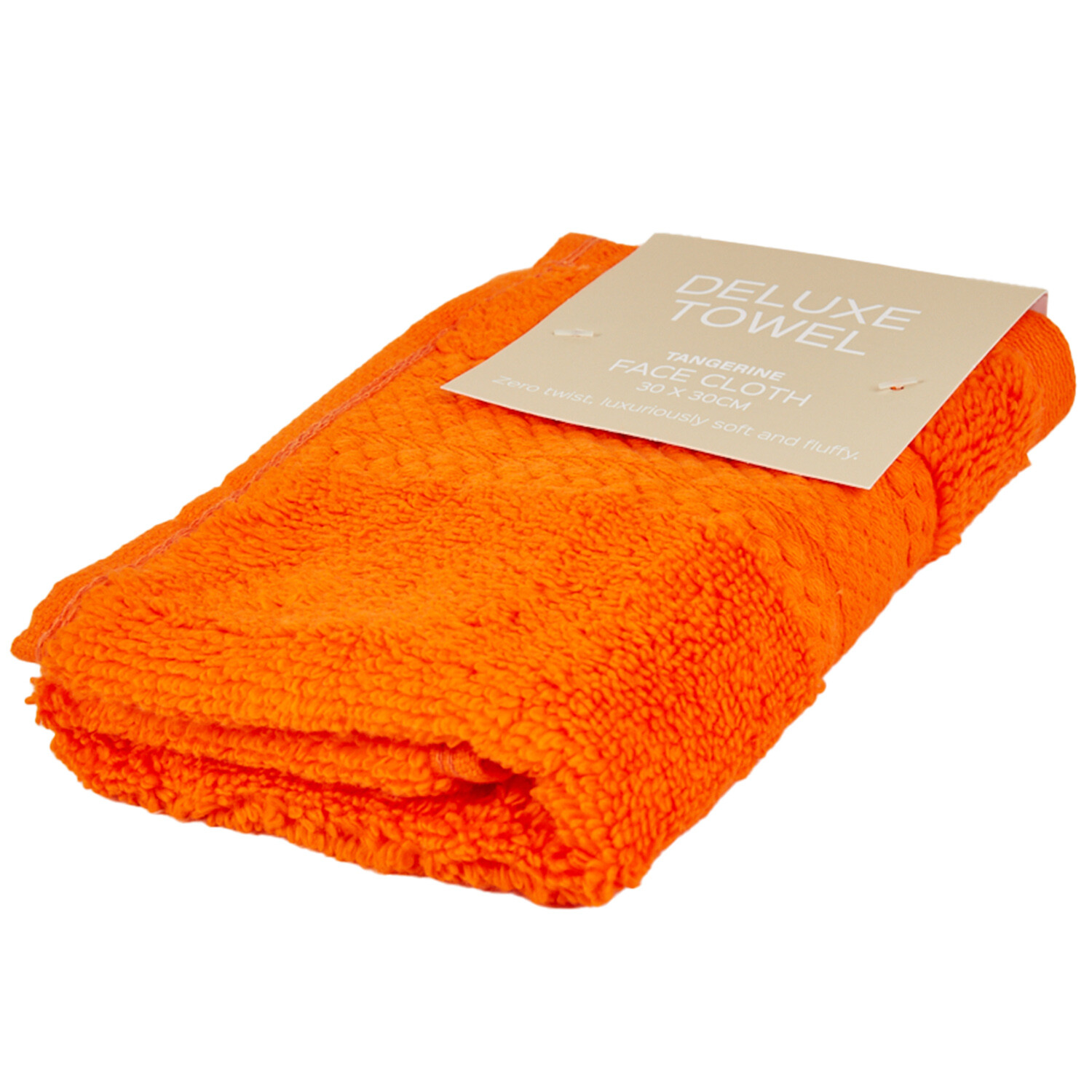 Deluxe Face Cloth - Tangerine Image 4