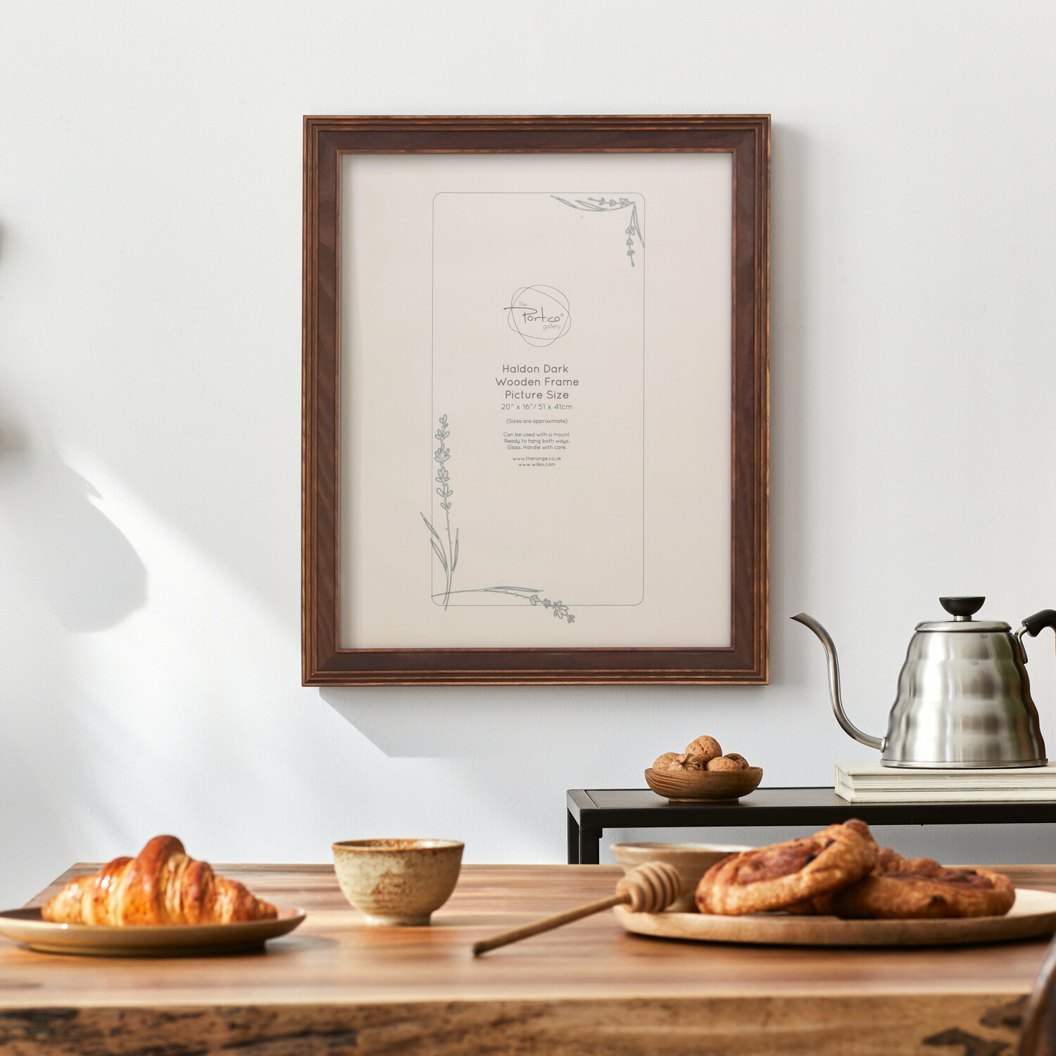 Haldon Wooden Frame Brown Image 5