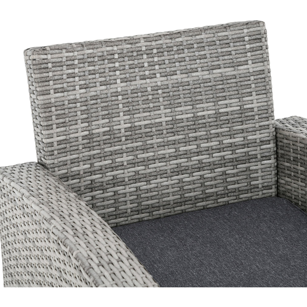 Outsunny 7 Seater Grey PE Rattan Dining Sofa Set Image 3