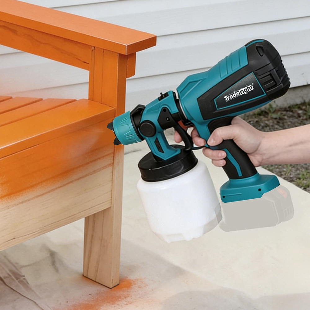 Traderight 1000ml HVLP Cordless Spray Gun 18V Image 2