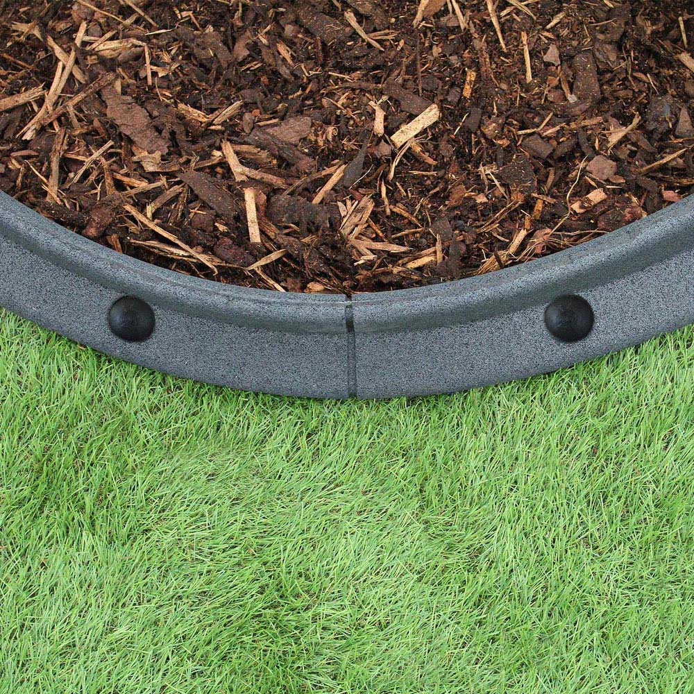 MonsterShop Grey 4ft 50 Pack Flexible Lawn Edging Image 5