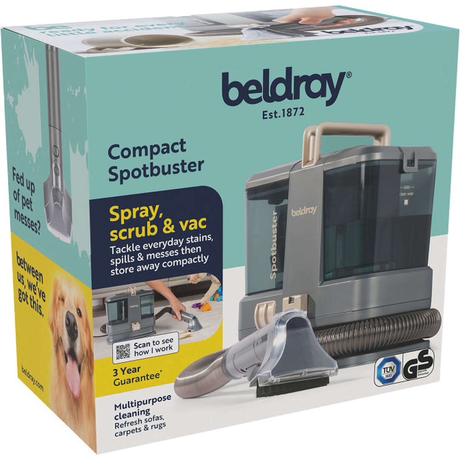 Beldray Compact Spotbuster Grey Image 7