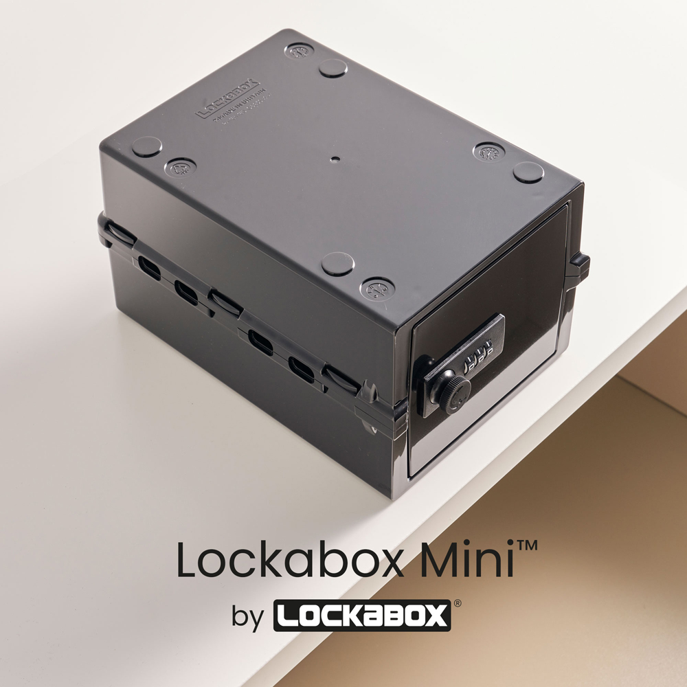 Lockabox 3L Jet Black Lockable Mini Storage Box Image 2