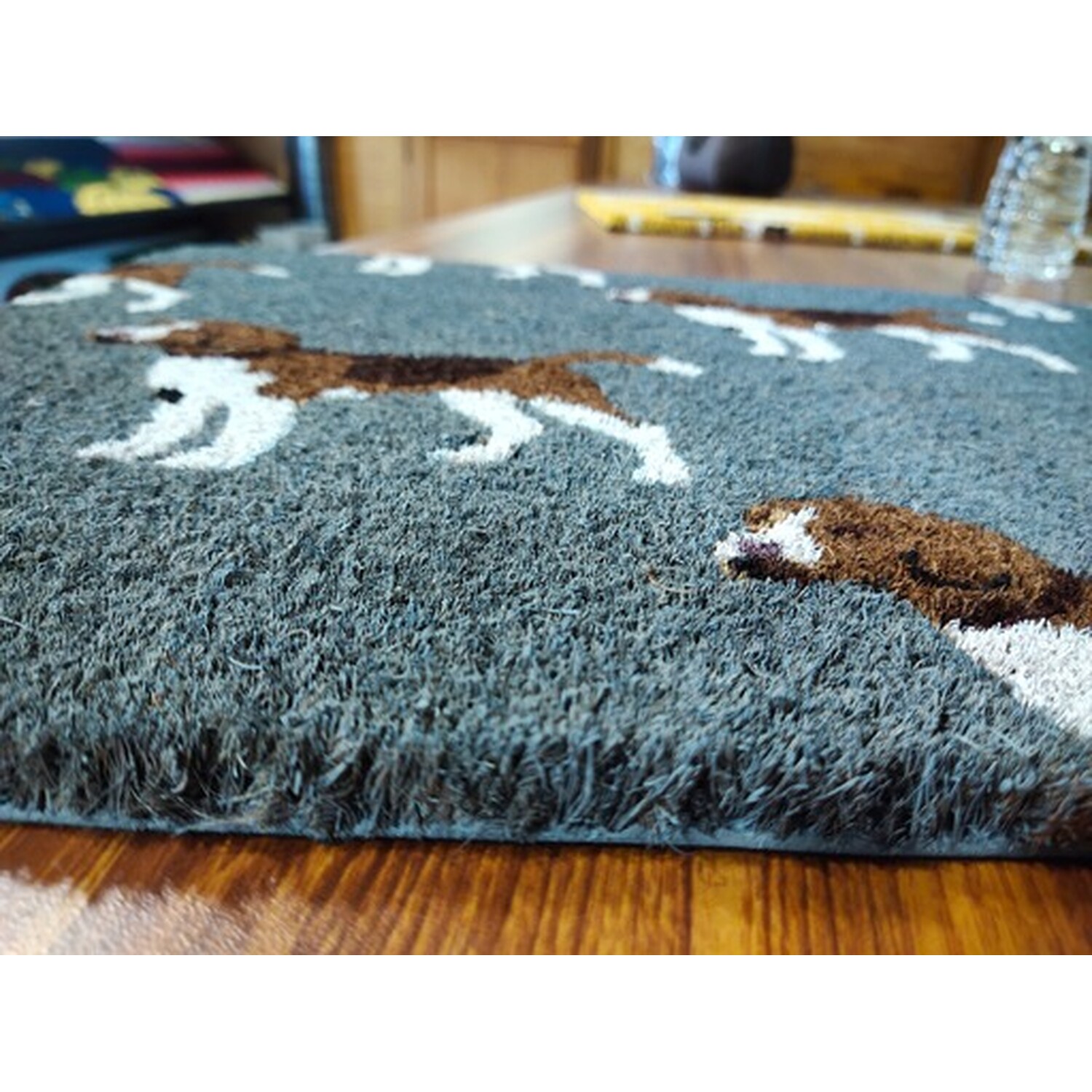 Grey Tufted Coir Doormat 40 x 60cm Image 4