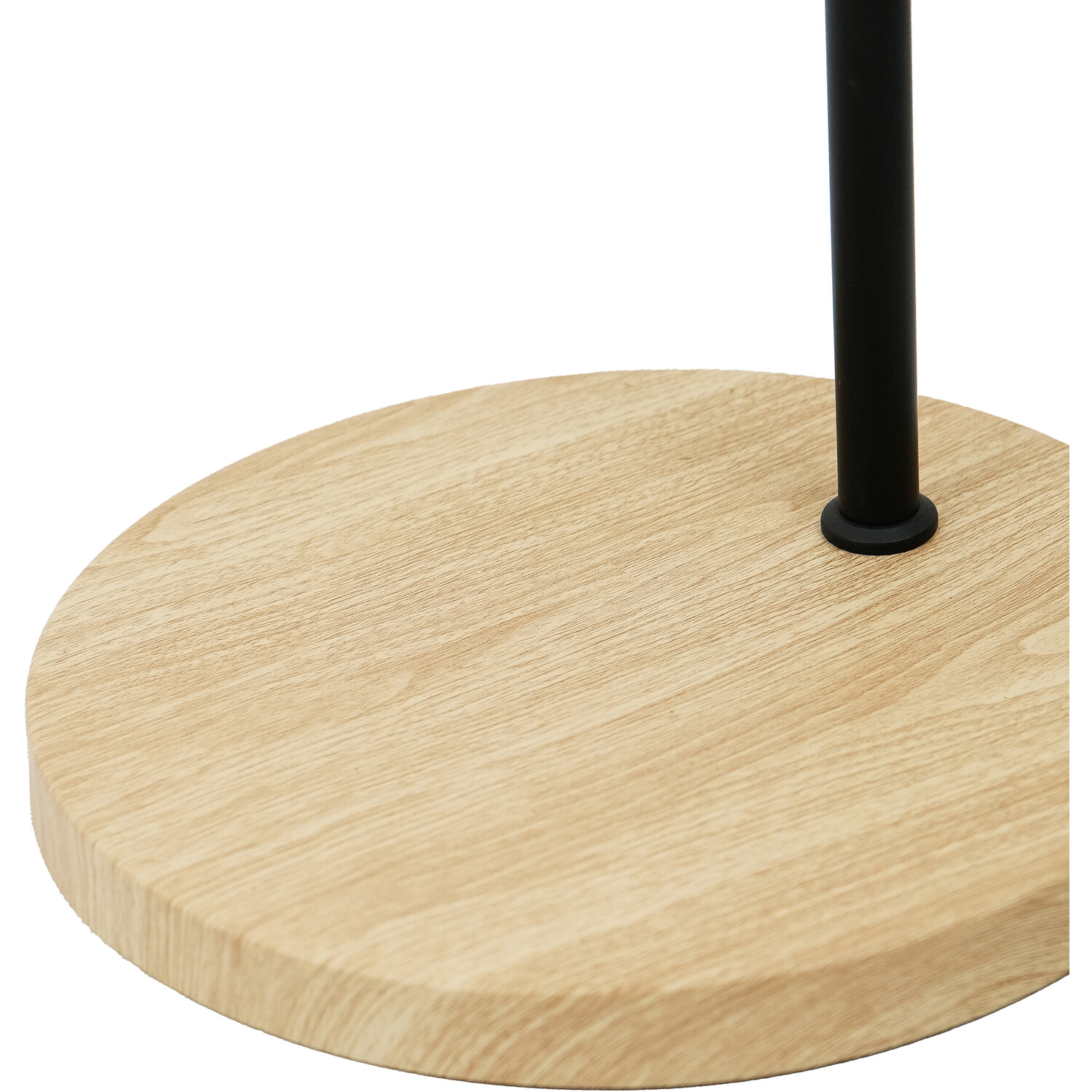 Raylee Floor Lamp - Wood and Black Image 7