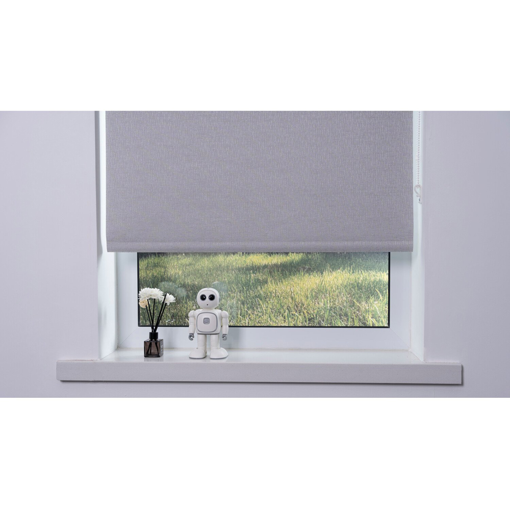 Blackout Textured Blind - Natural Weave / 120cm Image 4