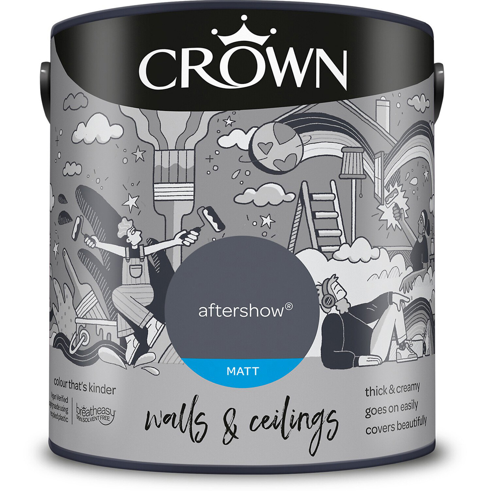 Crown Wall & Ceilings Aftershow Matt Emulsion 2.5L Image 2