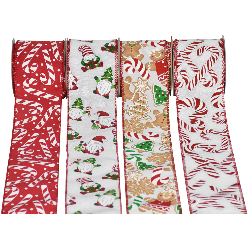 Novelty Candy Cane Ribbon - Red Image 2