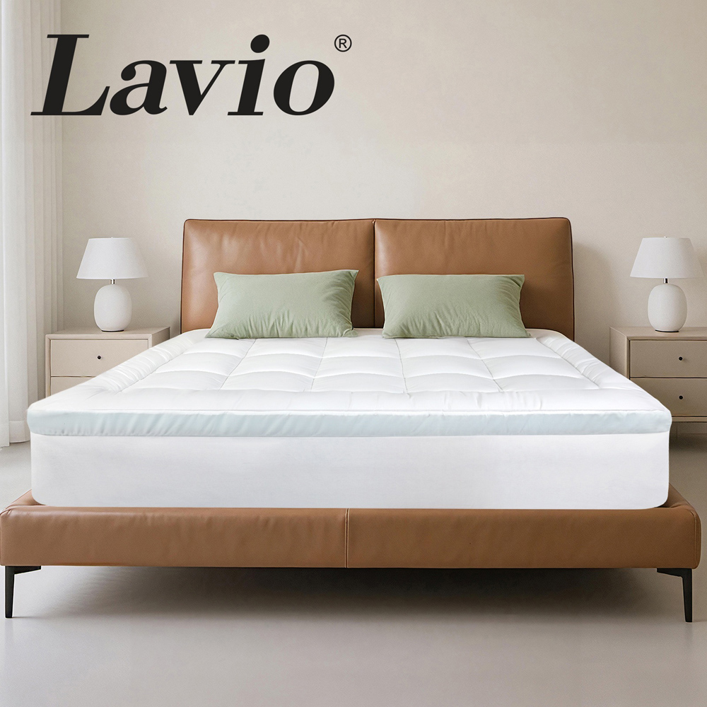 Lavio King Size Cooling Gel Memory Foam Quilted Mattress Protector Image 8