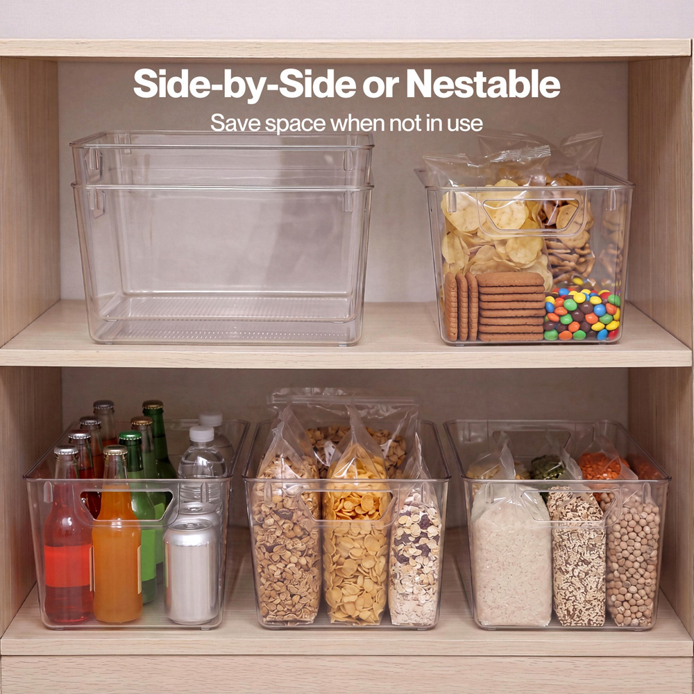 Toque Clear Fridge Storage Bin 6 Pack Image 7