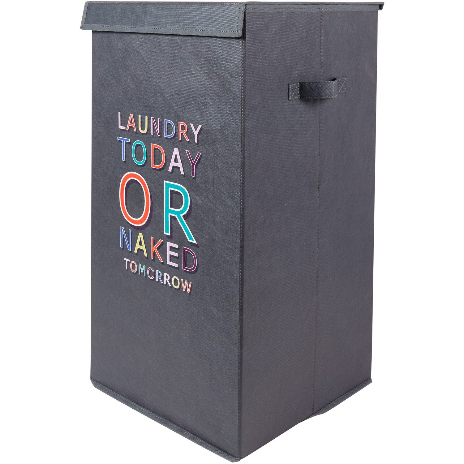 Multicolour Folding Laundry Hamper Image 2