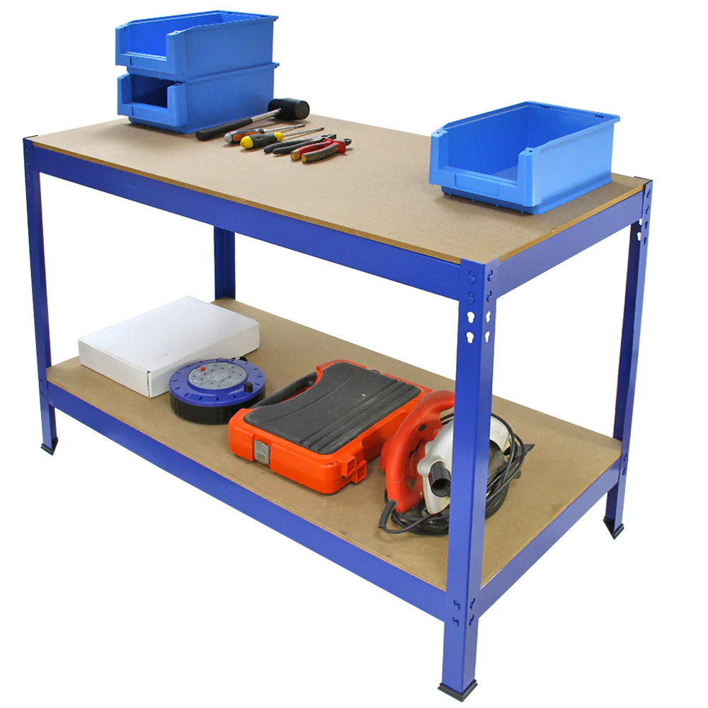 Monster Shop T-Rax Blue Racking and Metal Storage Workbench 75cm Set of 3 Image 5
