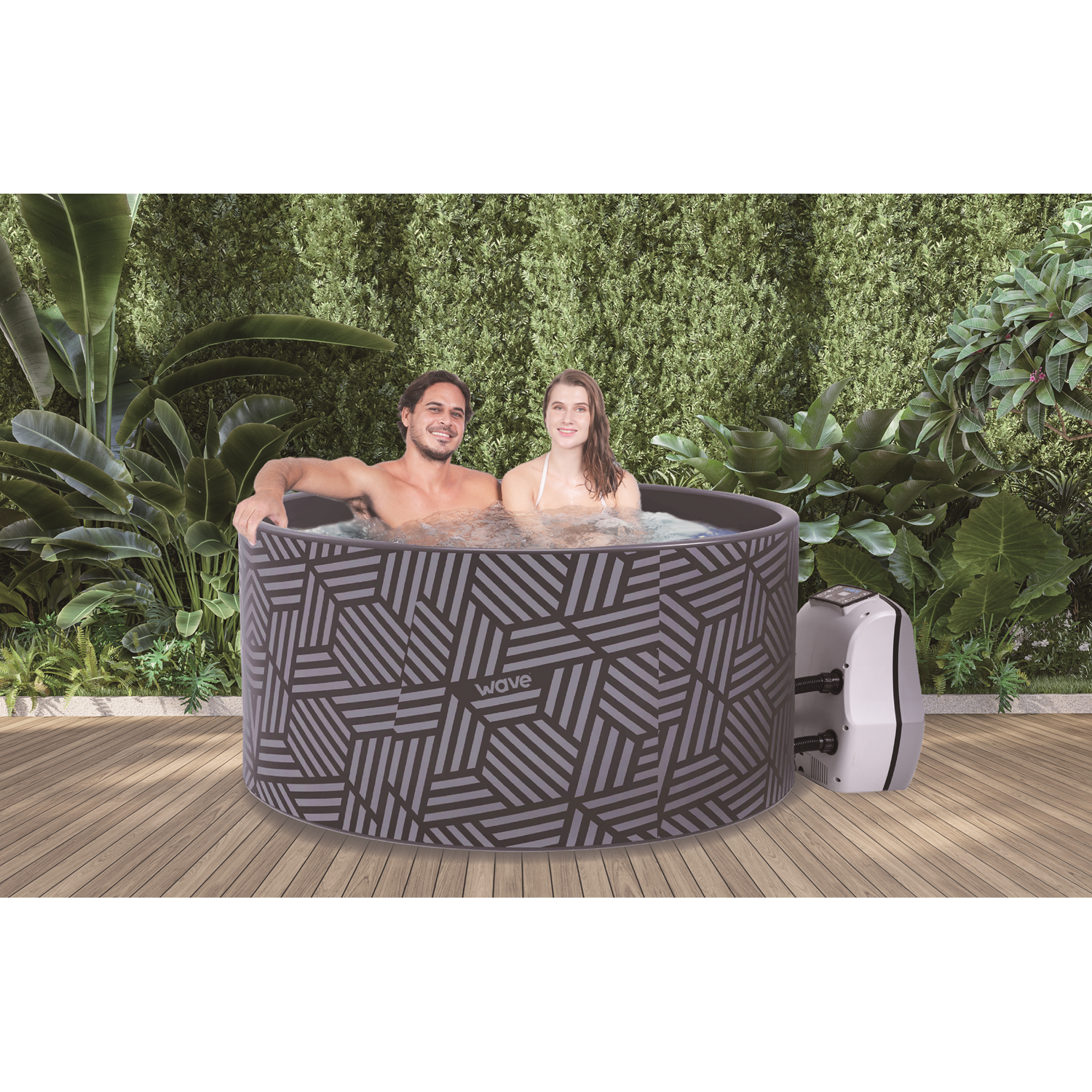 Wave Spas Vienna 4 Person Drop Stitch Inflatable Hot Tub Spa Image 3