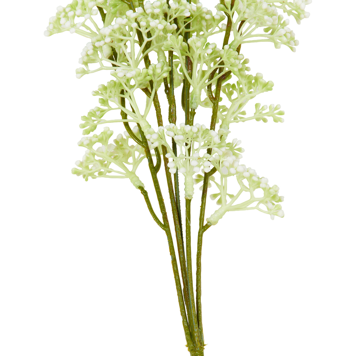 White Berry Single Stem Artificial Flower Image 2