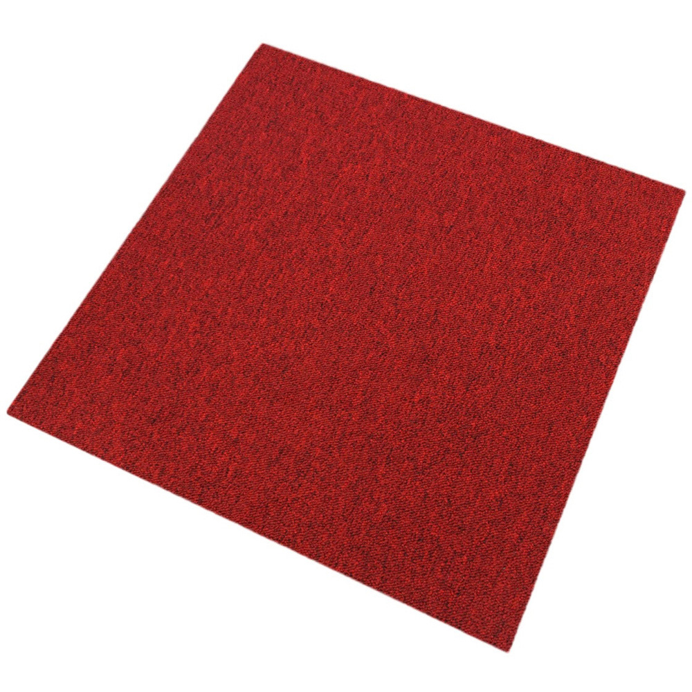 MonsterShop Scarlet Red and Charcoal Black Carpet Tile 40 Pack Image 2