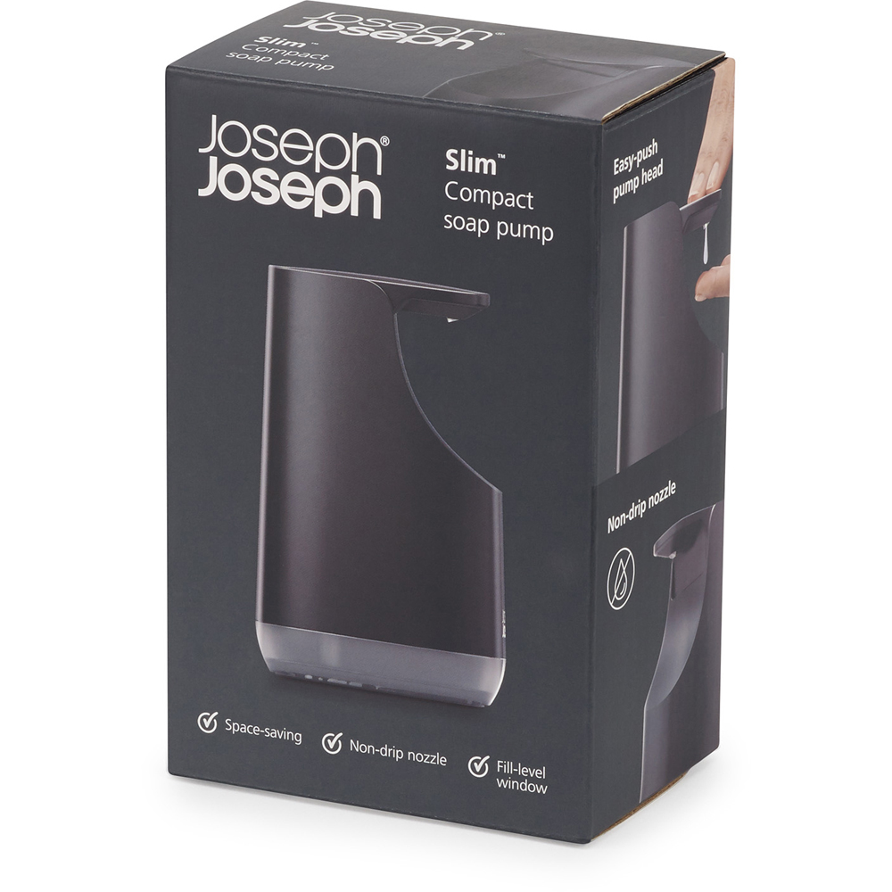 Joseph Joseph Slim Black Compact Soap Pump Image 3