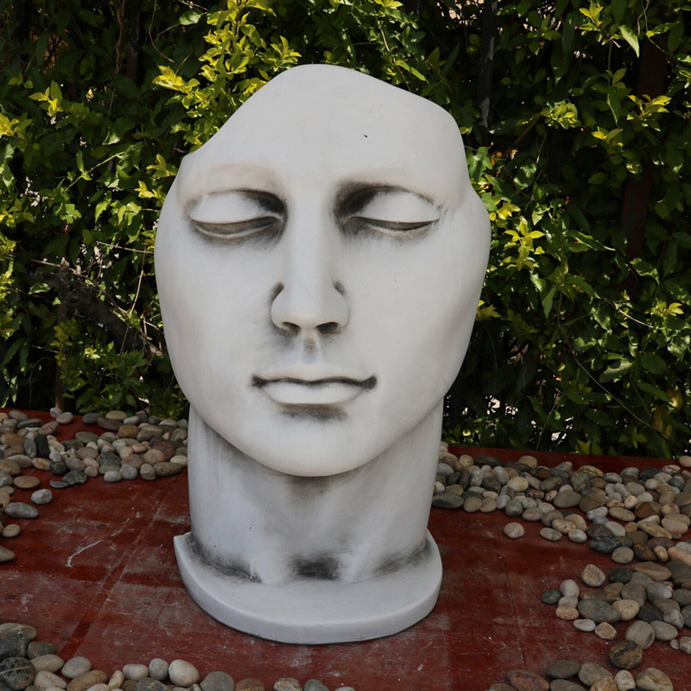 Face Sculptural Statue Grey Image 2