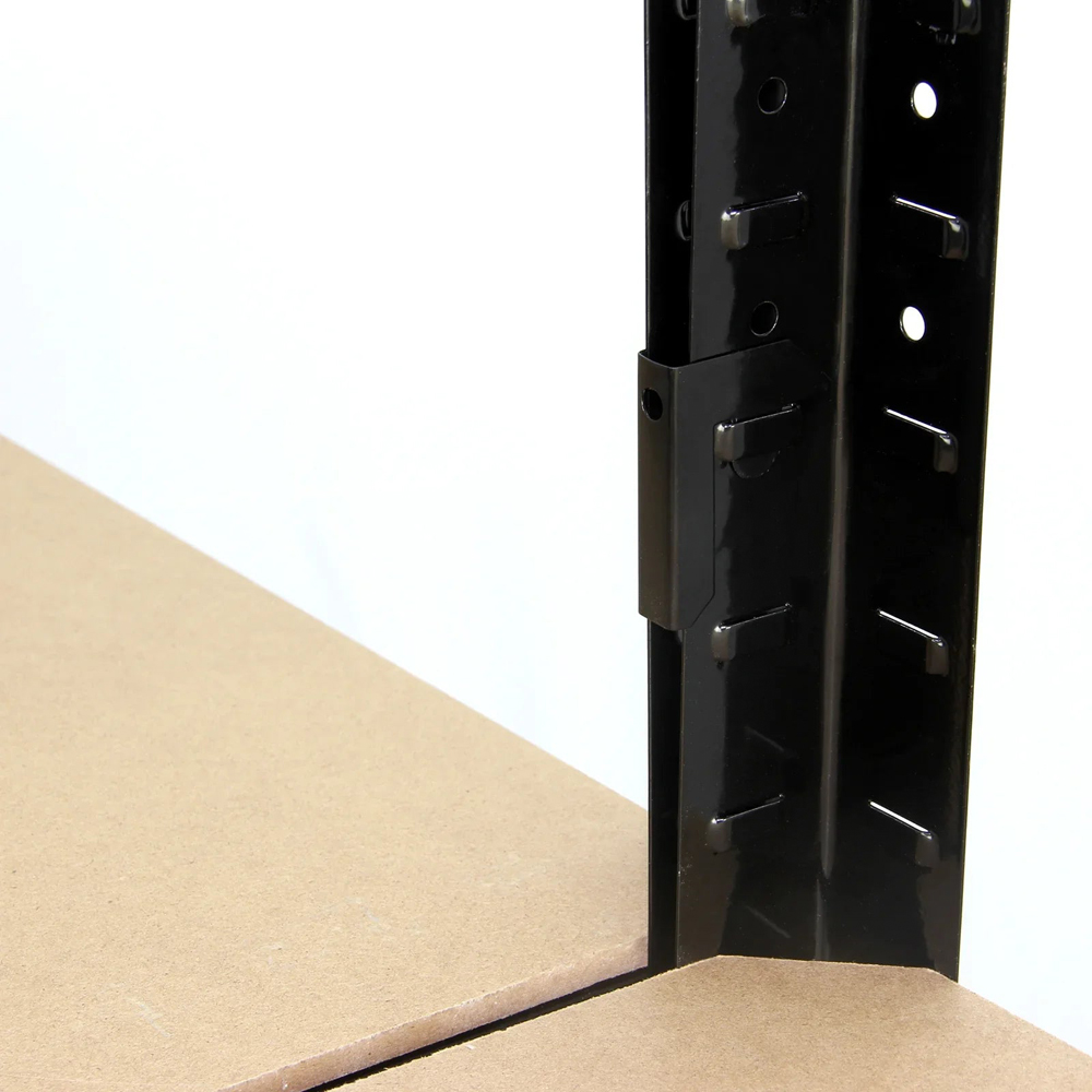 Monster Racking T-Rax Black Garage Shelving Bay Connector Clips 6 Pack Image 3