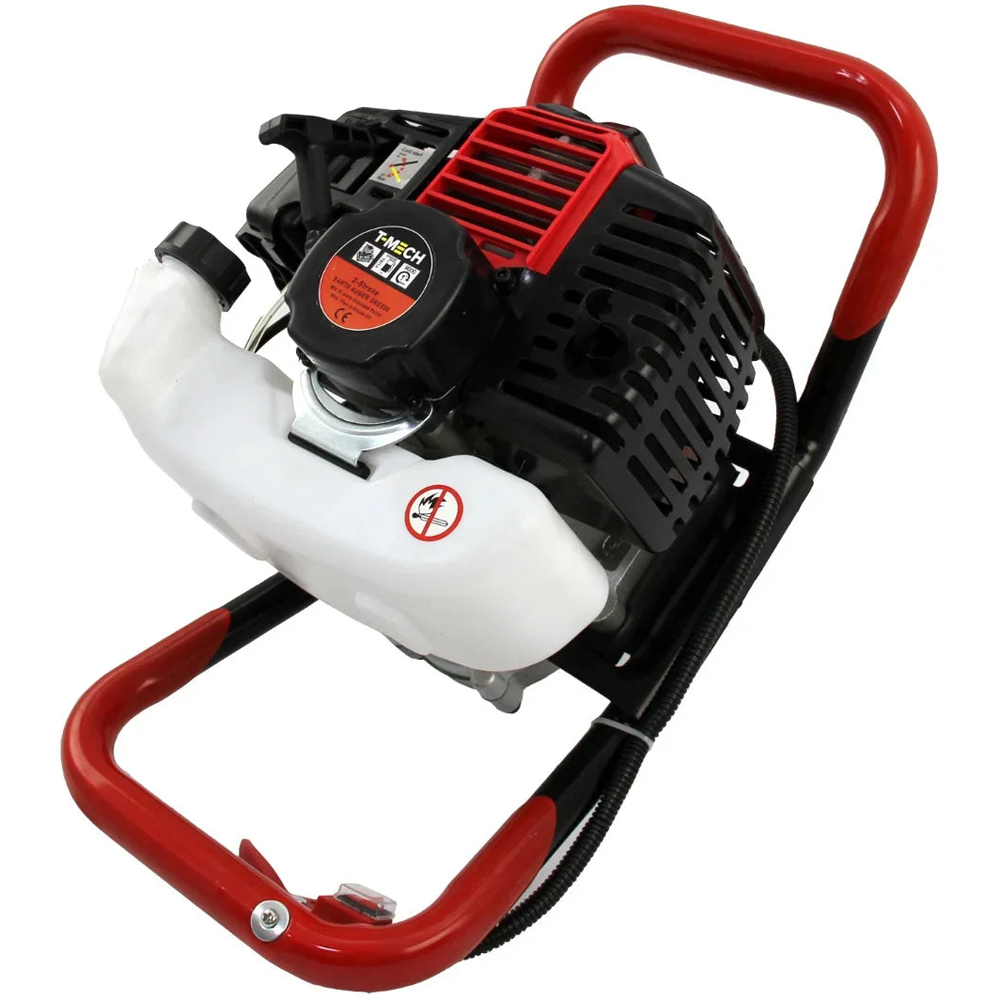 T-Mech 26336 Earth Auger Cement Mixer and 4 Stroke Petrol Post Driver Image 4