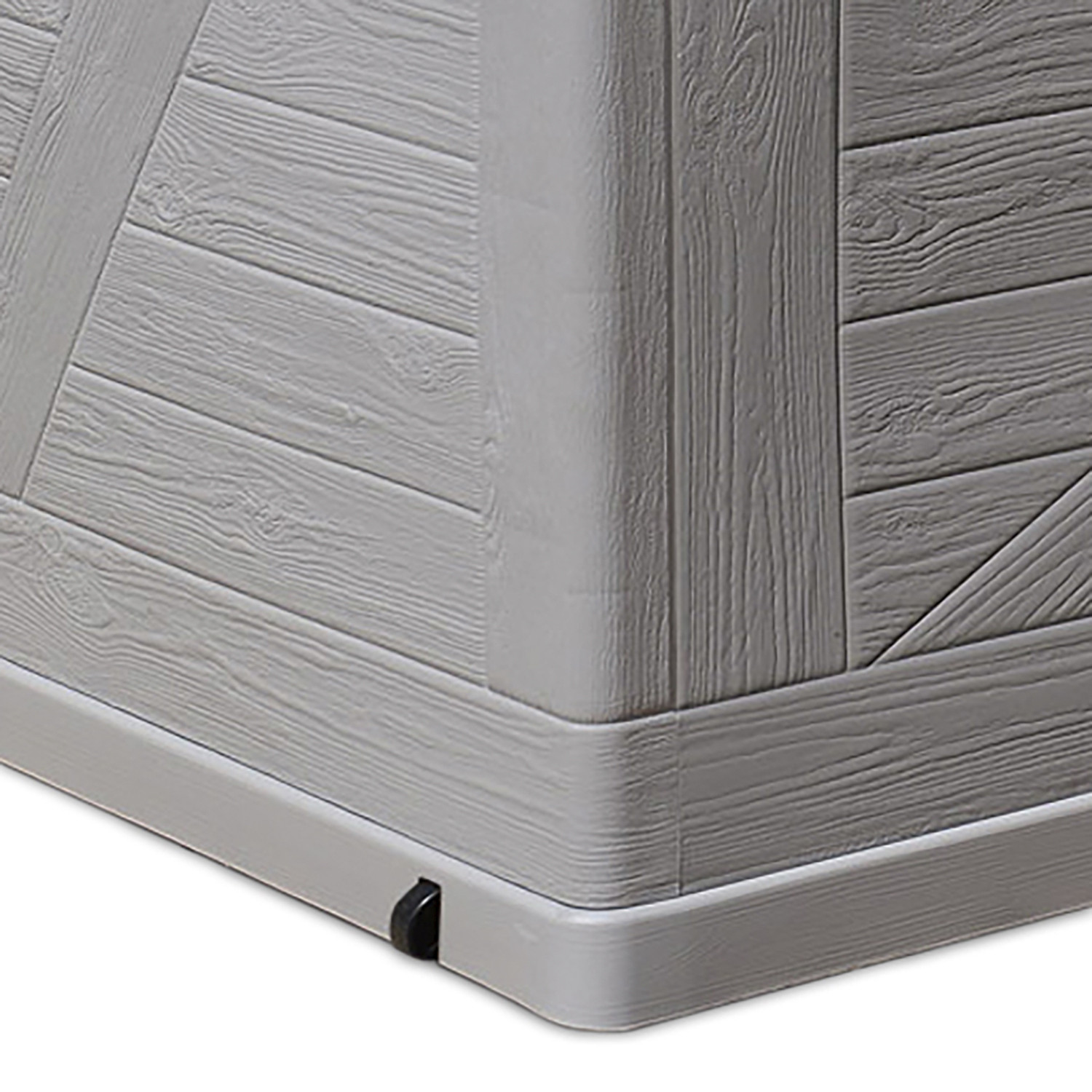 Toomax 420L Grey Wooden Effect Cushion Storage Box Image 2