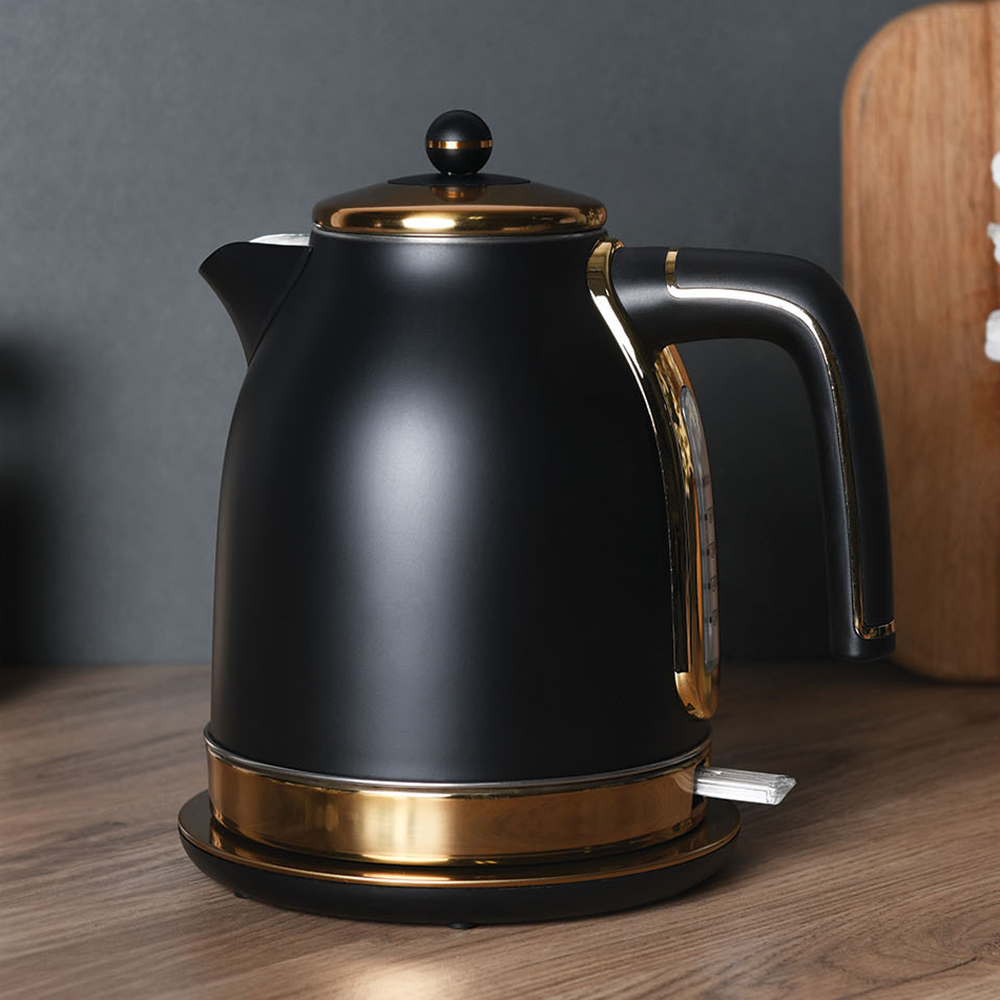 Ayano Stainless Steel Jug Kettle 1.7L - Black Image 2