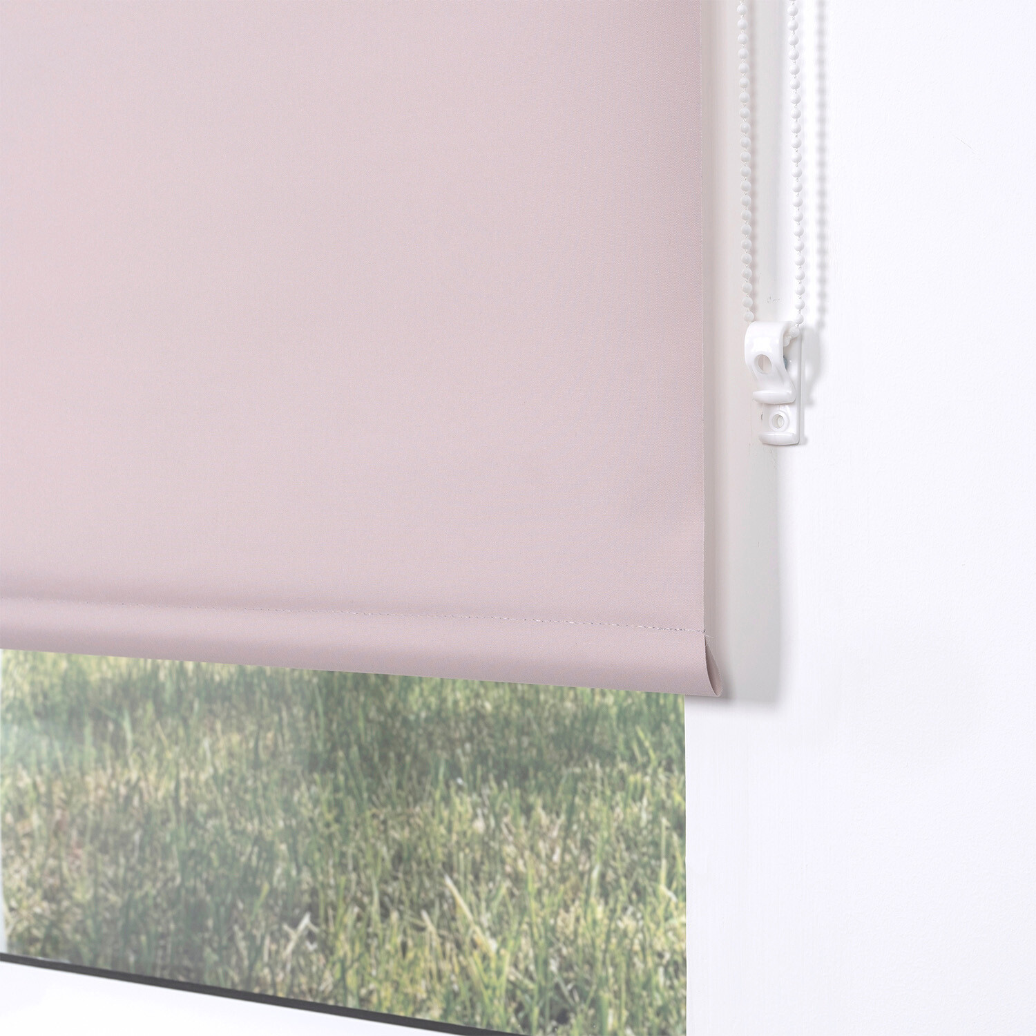 Plain Blackout Blinds - Soft Pink / 90cm Image 4