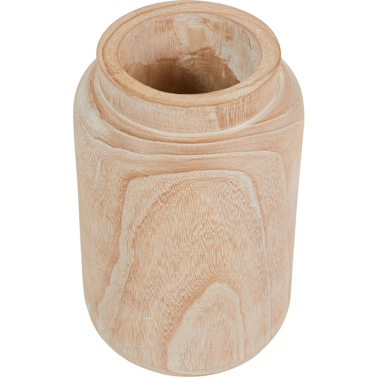 Wooden Vase 29cm - Natural Image 2