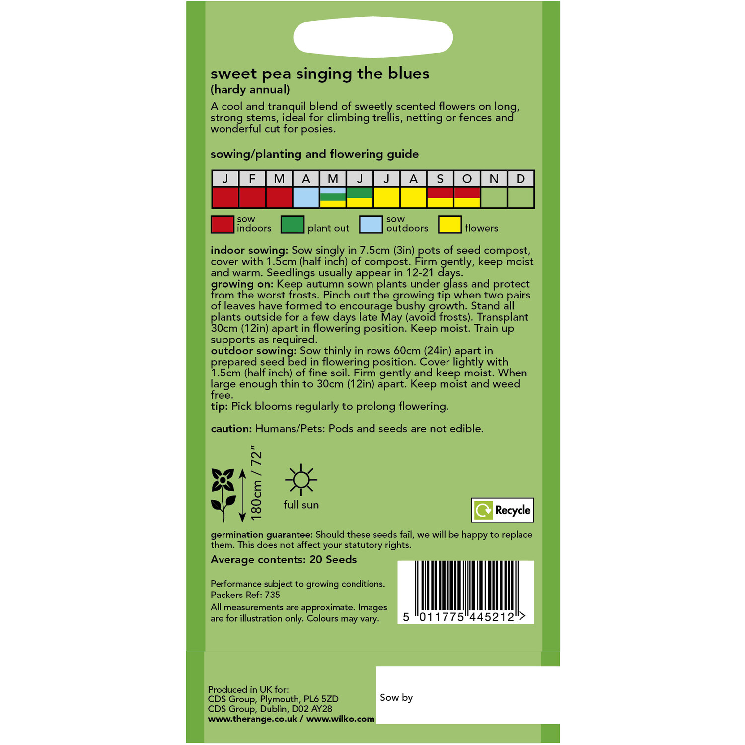 Sweet Pea Singing The Blues Seeds Blue Image 2