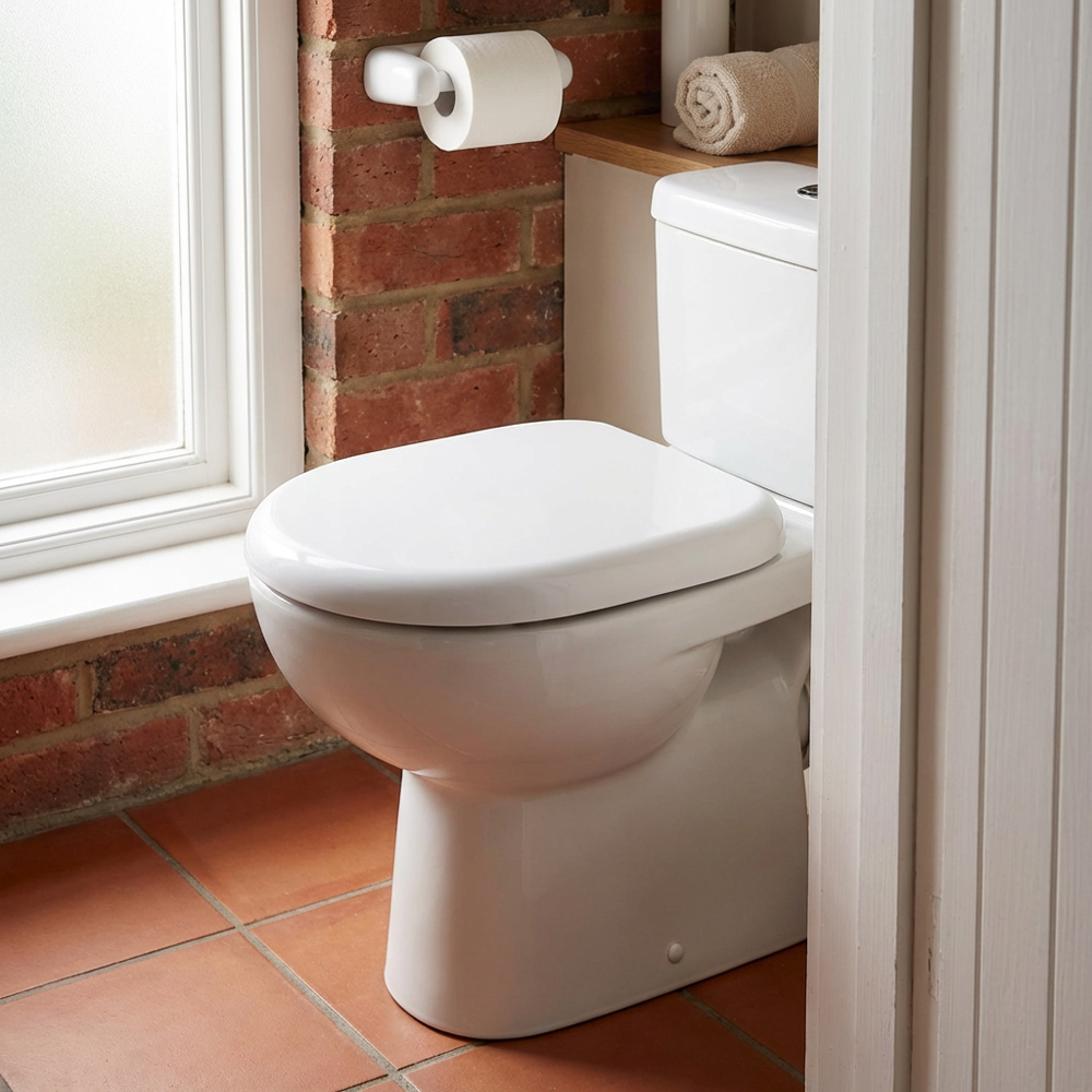 Abberley White Duroplast Toilet Seat Image 4
