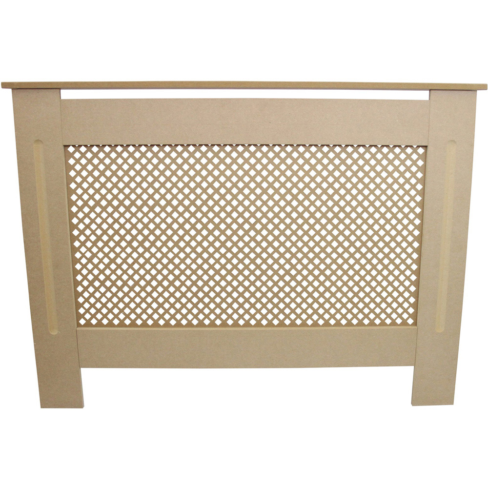 MonsterShop Unfinished Trellised Grill MDF Radiator Cover 820 x 1115mm Image 2