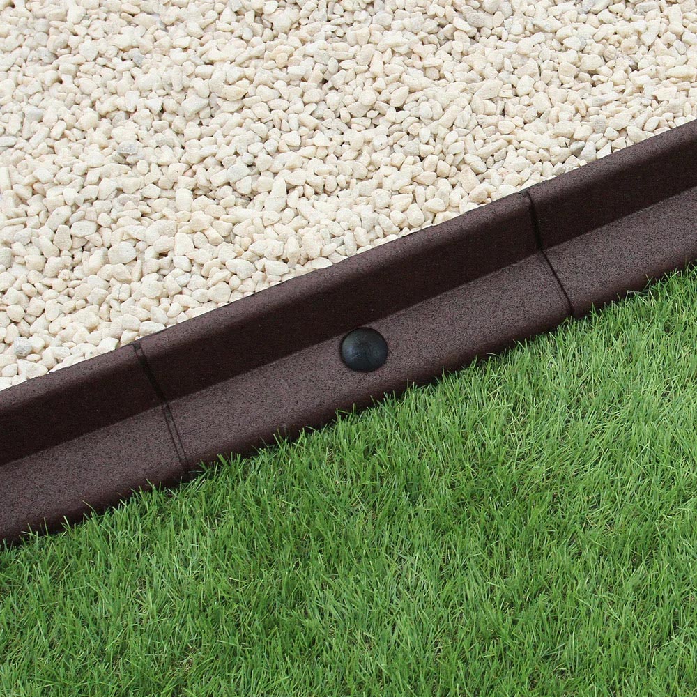 MonsterShop Brown 4ft 16 Pack Flexible Lawn Edging Image 4