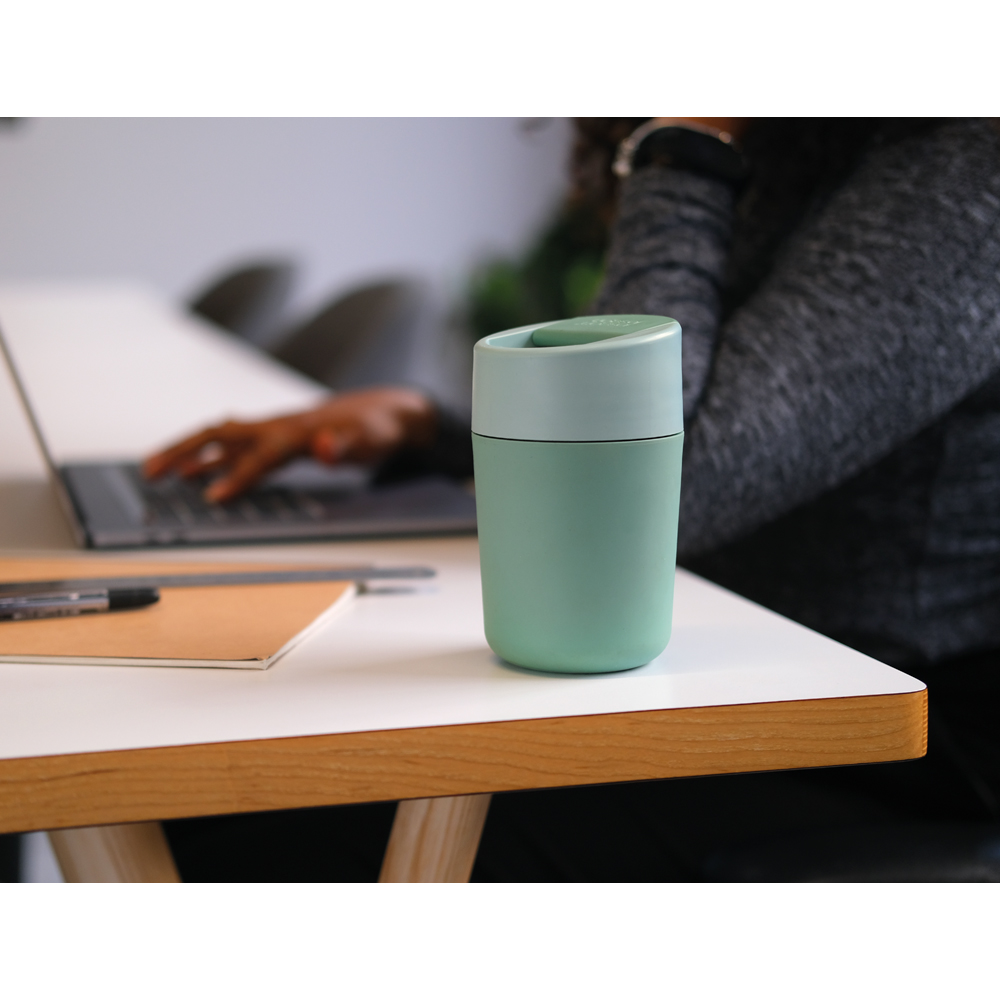 Joseph Joseph Sipp Green Travel Mug with Hygienic Lid 340ml Image 2