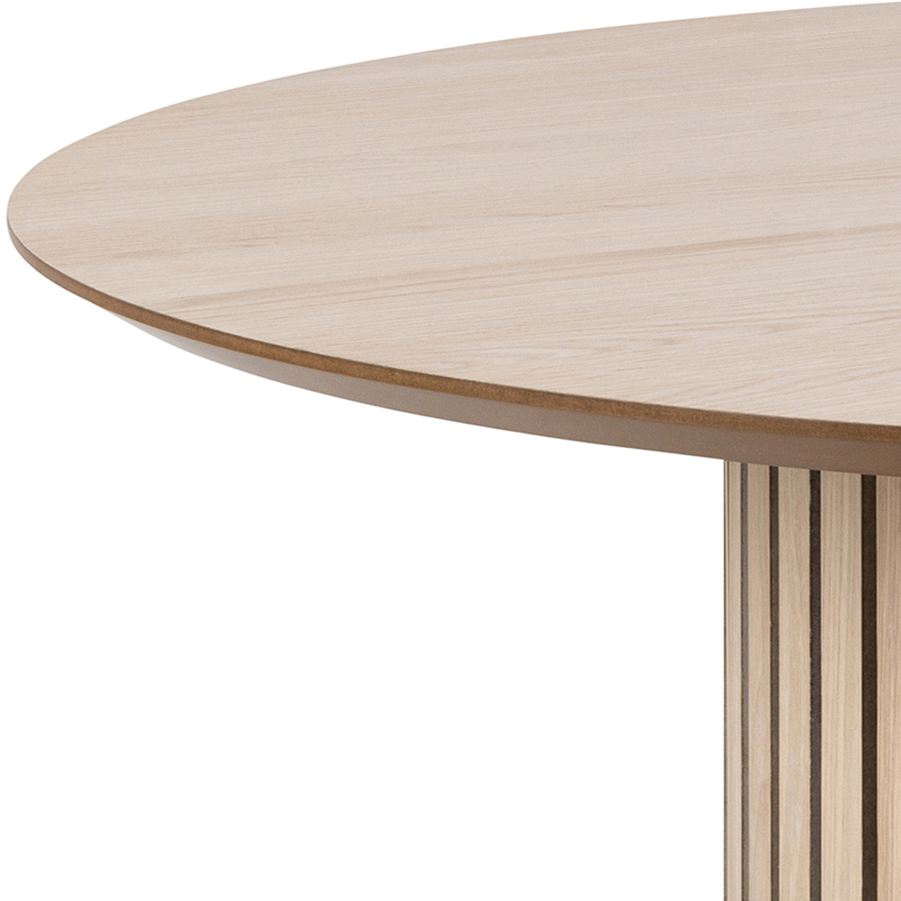 Furniture To Go Linley White Oak 4 Seater Round Dining Table Image 6