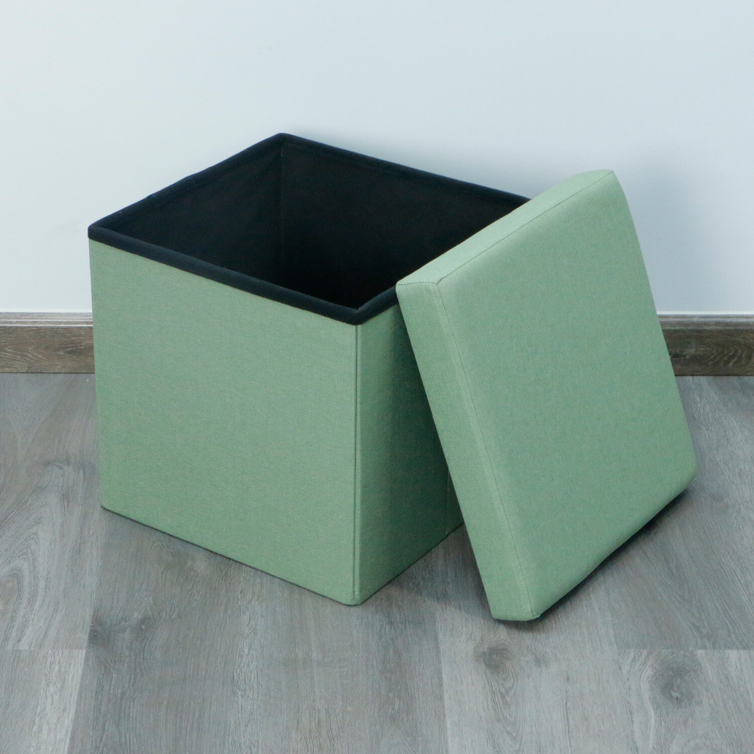 Green Seville Linen Storage Box Image 3