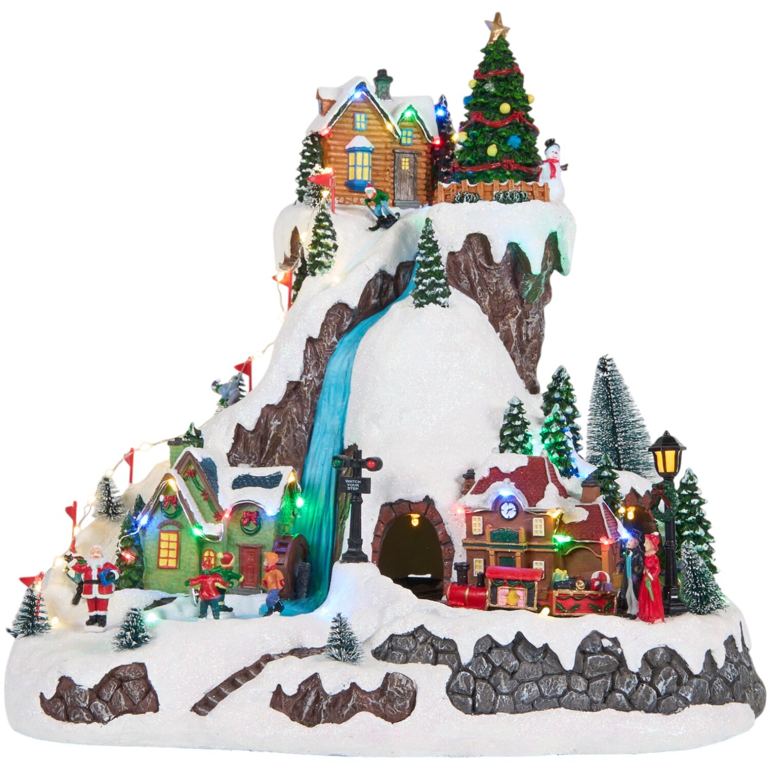 Christmas Ski Scene Model Multicolour Image 3