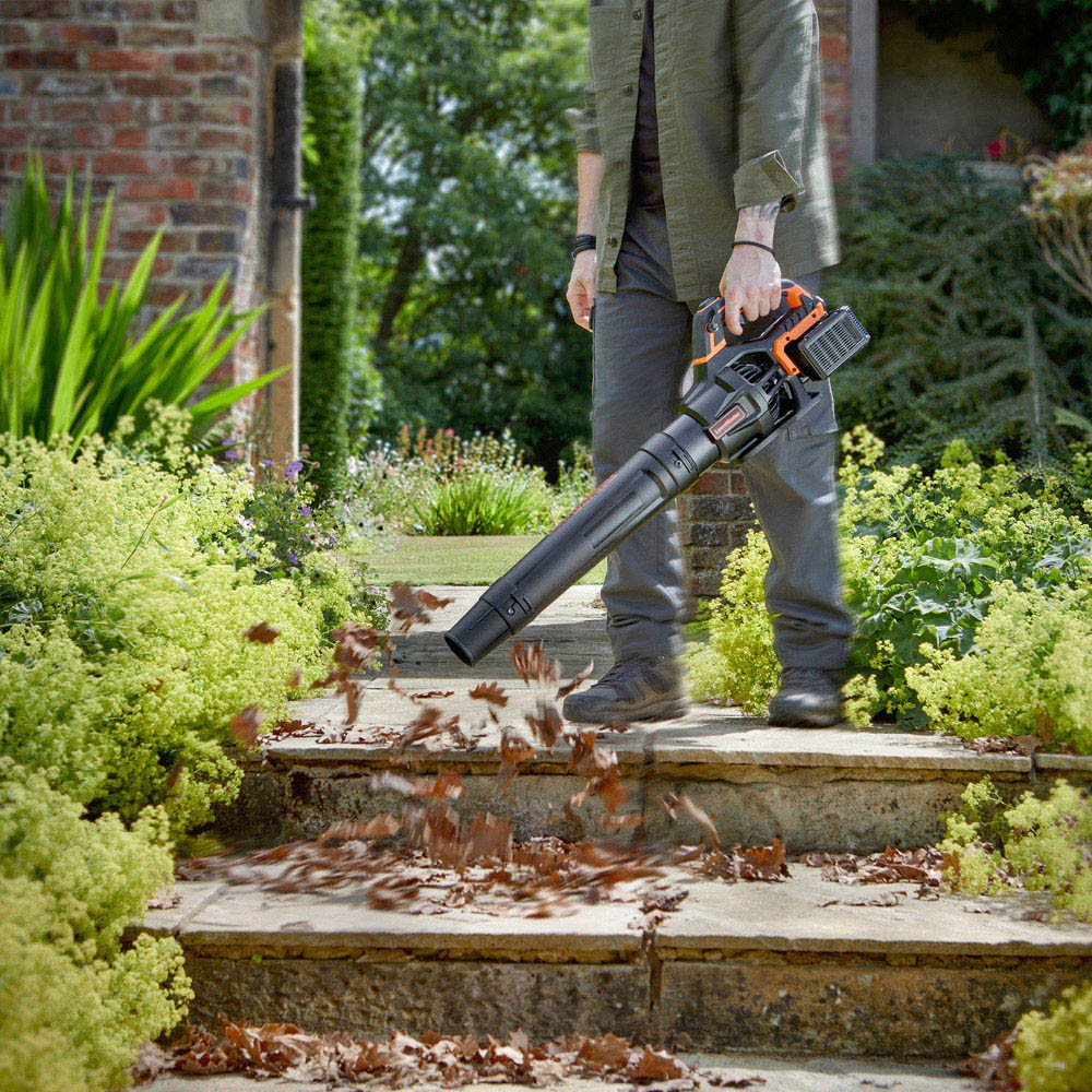 LawnMaster CLBL4807-01 MX 48V Cordless Handheld Axial Leaf Blower with 4.0Ah Batteries Image 5
