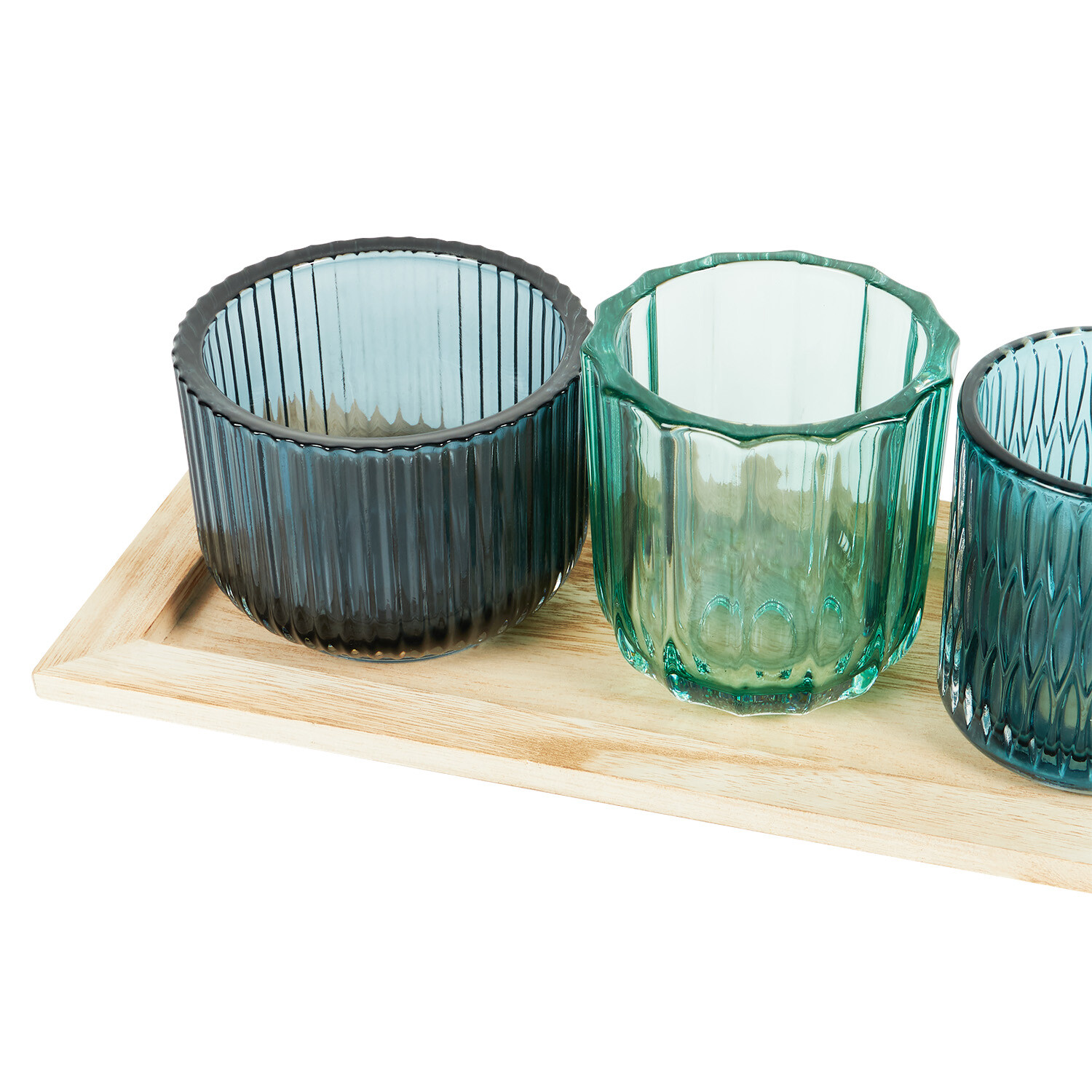 Blue Mari Candle Tray - Blue Image 5