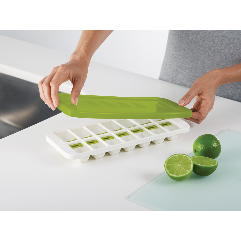Joseph Joseph QuickSnap Plus White and Green Ice Cube Tray Image 5