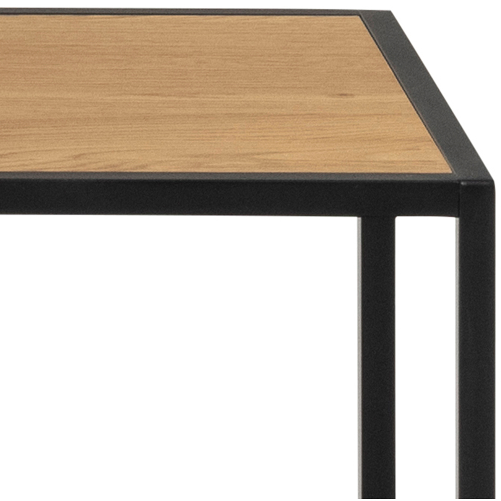 Furniture To Go Seaford Black and Oak 4 Shelf Bookcase Image 7