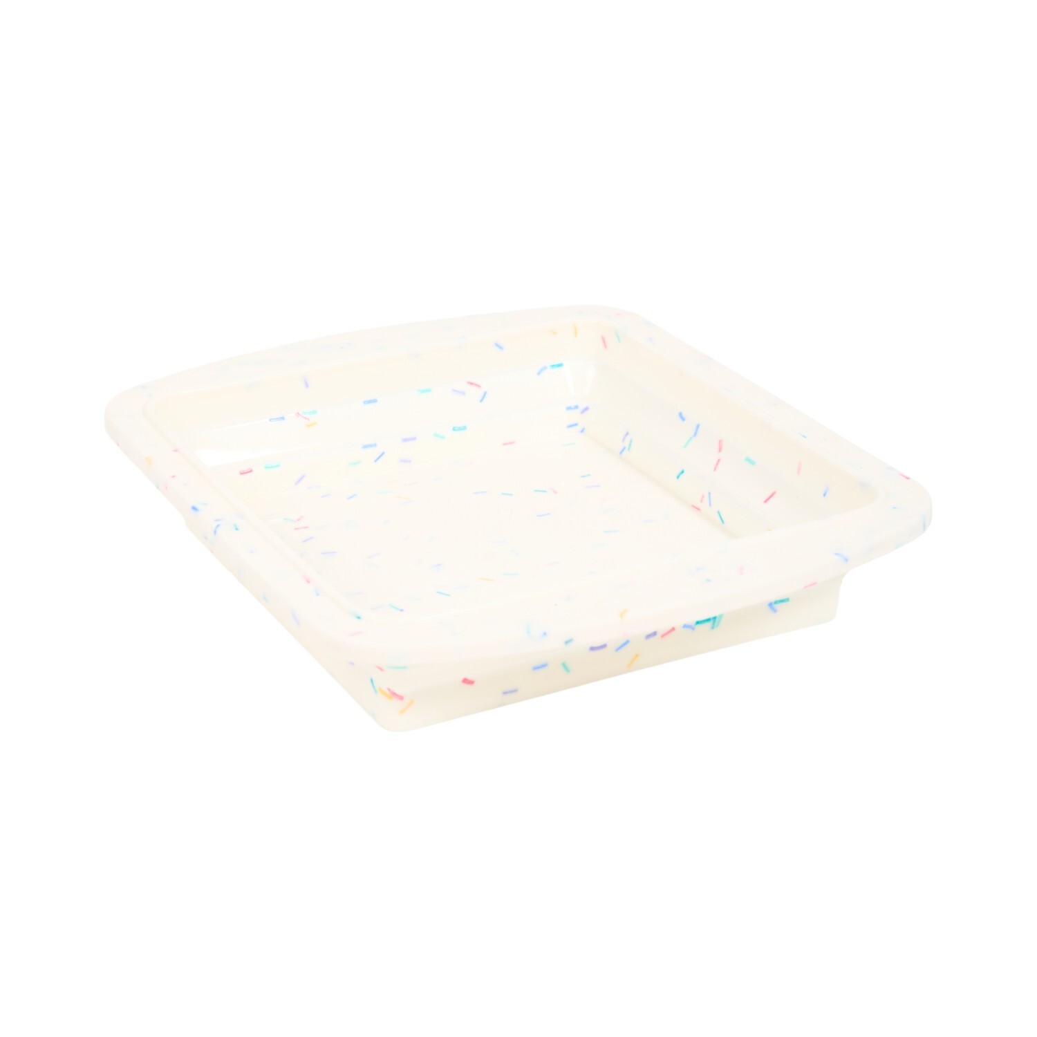 Sprinkles Square Foldable Baking Pan Cream Image 4