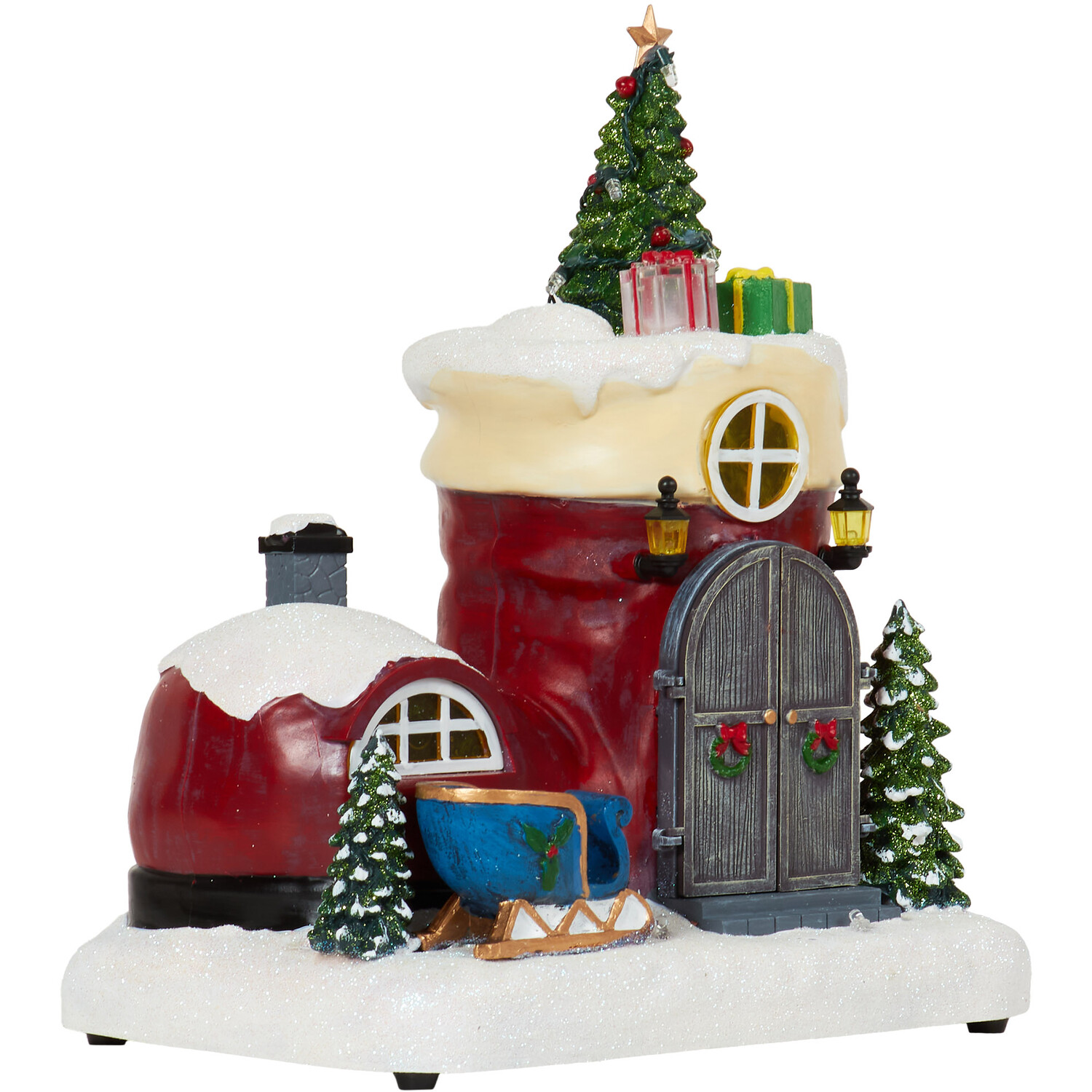 Christmas Boot Scene - Red Image 5