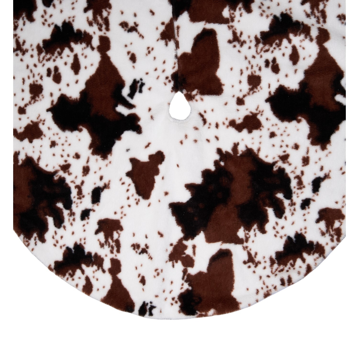 Cow Print Tree Skirt White Image 4