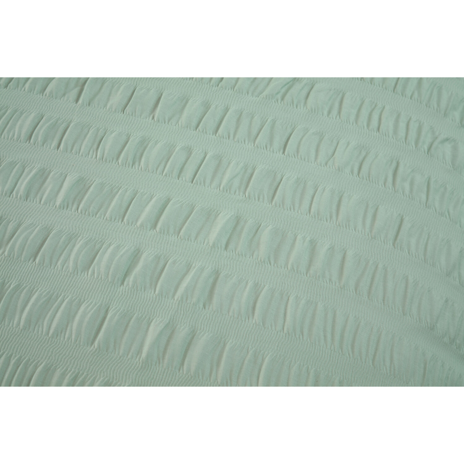 Divante Seersucker Duvet Set - Sage / Superking Image 5
