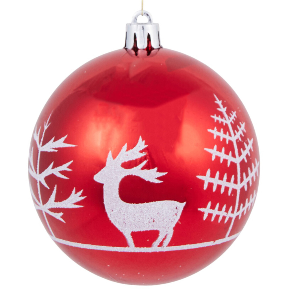 Set of 18 Santas Chalet BaublesRed Image 3