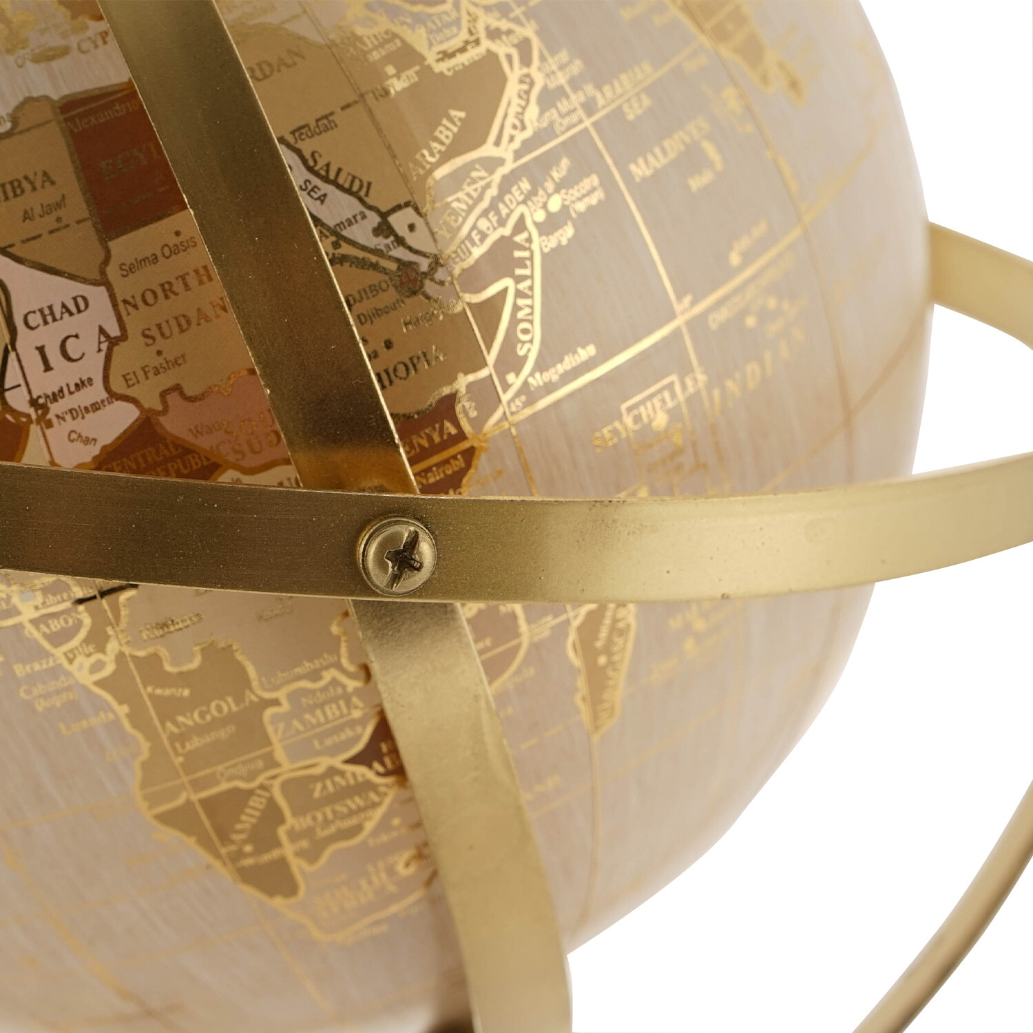 Gold Globe on Stand Image 2